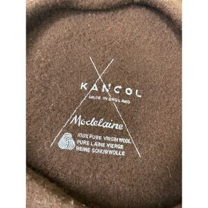 Kangol Beret Women OS Brown Modelaine Pure Virgin Wool Made in England Hat